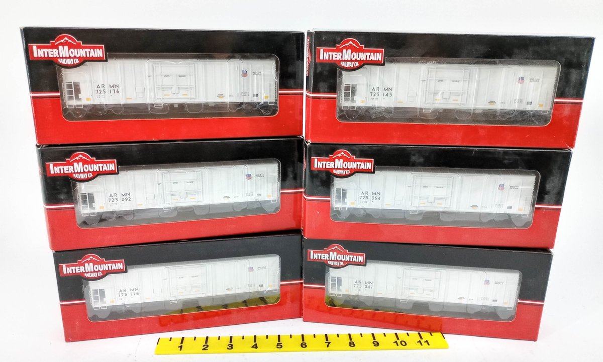 6 INTERMOUNTAIN HO 48823 UNION PACIFIC ARMN R-70-20 REEFERS, 6 OBS  INV 263331853
