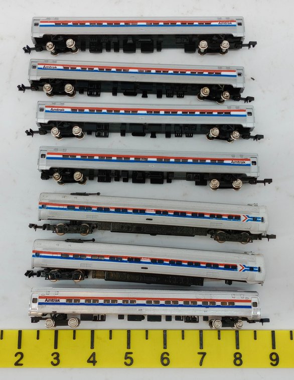 7 BACHMANN N SCALE AMTRAK PASSENGER CARS  INV 263331894