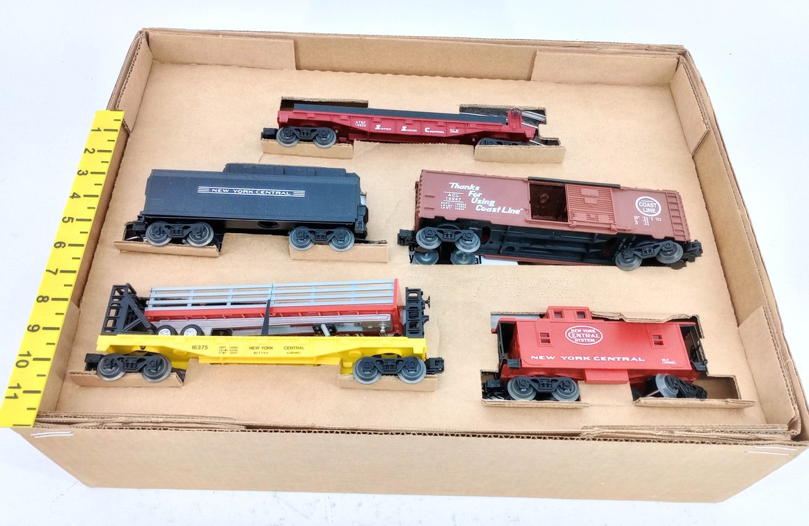 LIONEL O GAUGE 6-11735 NYC FLYER O27 STEAM FREIGHT TRAIN SET, OB  INV 263390035