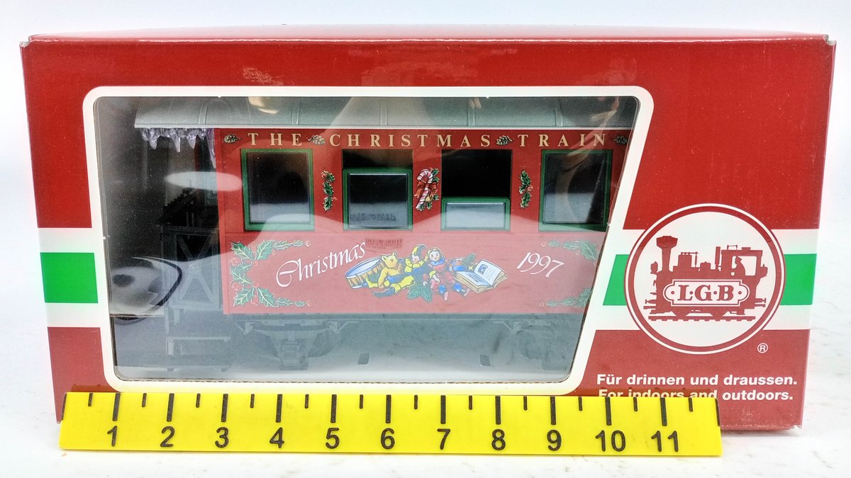 LGB 33130 THE CHRISTMAS TRAIN 1997 CHRISTMAS DINING CAR, G GAUGE, OB  INV 263390040