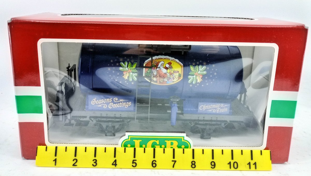 LGB G GAUGE 47403 CHRISTMAS TRAIN SEASONS GREETINGS TANK CAR, OB  INV 263390050