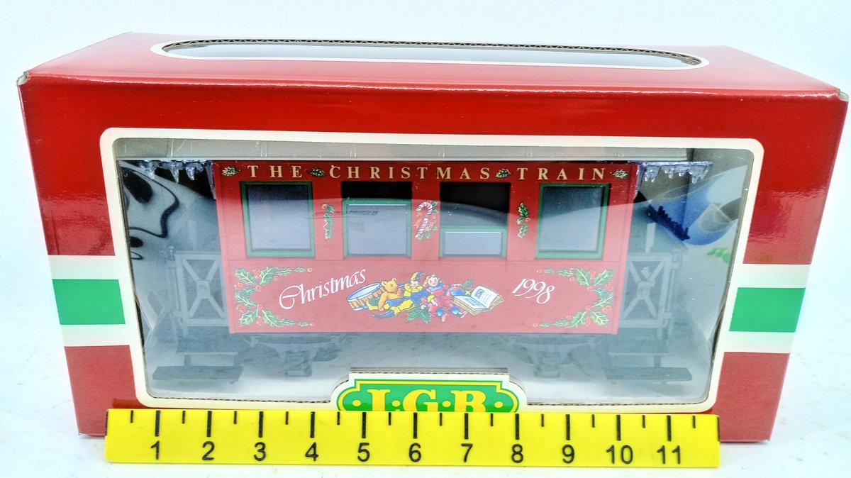 LGB 36078 THE CHRISTMAS TRAIN 1998 G GAUGE PASSENGER CAR, OB  INV 263390049