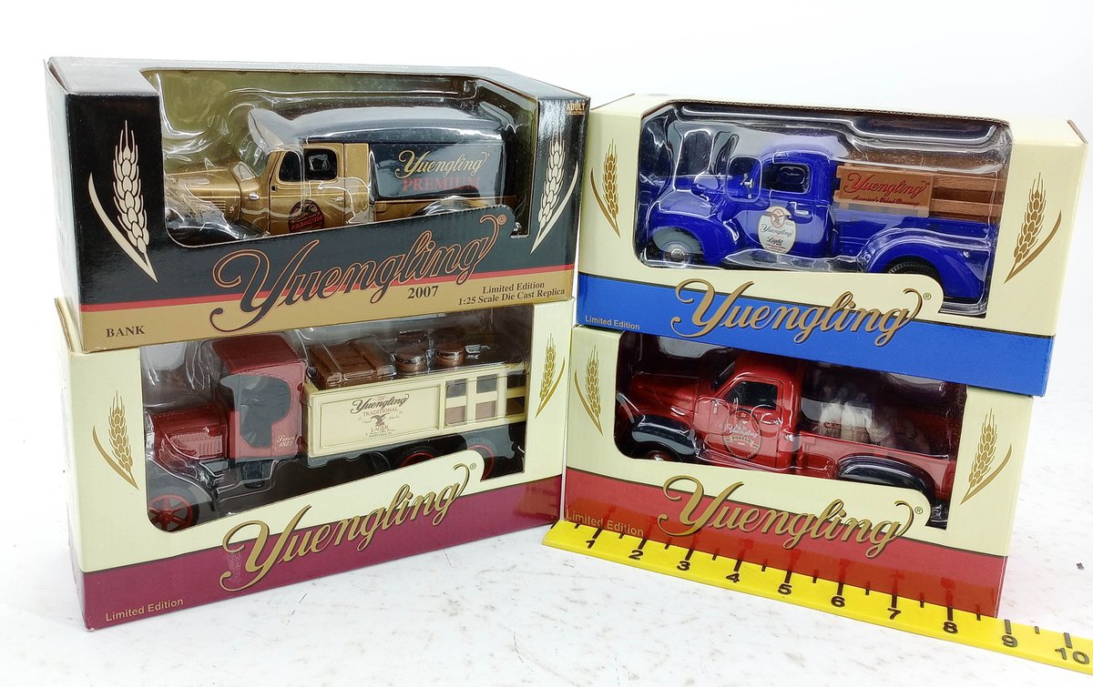 4 YUENGLING LIMITED EDITION 1:25 SCALE DIE-CAST REPLICA TRUCK BANKS MILLENNIUM SERIES 4 OB  INV 263390066