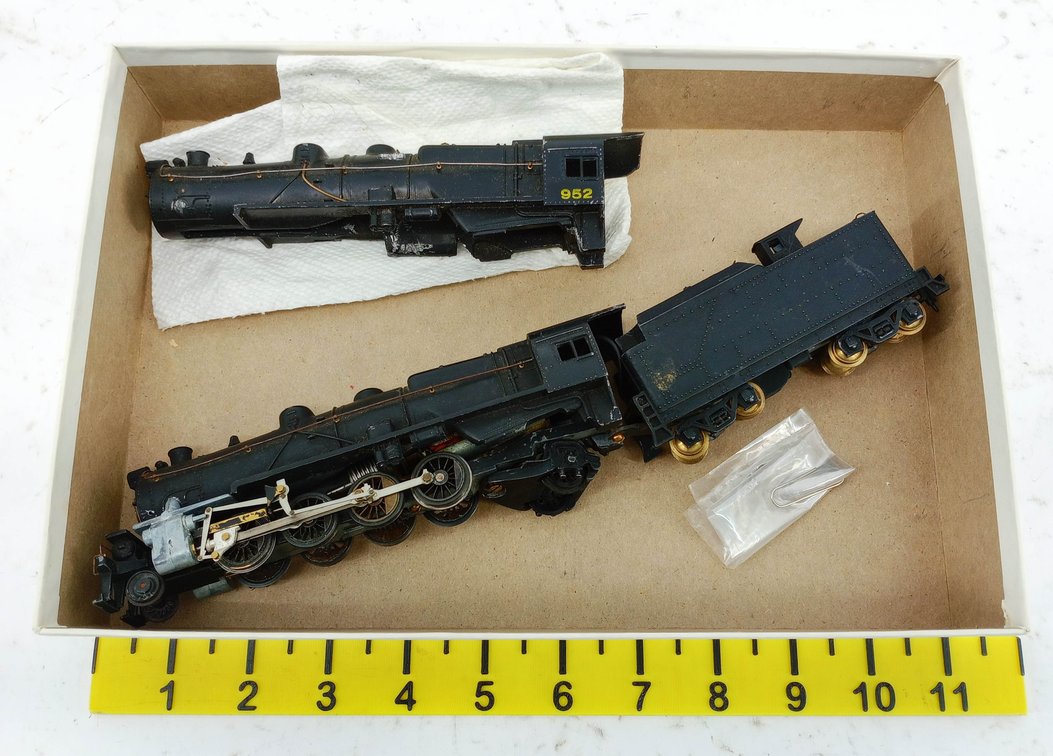 BOWSER HO 100800 PRR L-1 MIKADO STEAM LOCOMOTIVE W/ TENDER, EXTRA SHELL OB NNC  INV 263390082