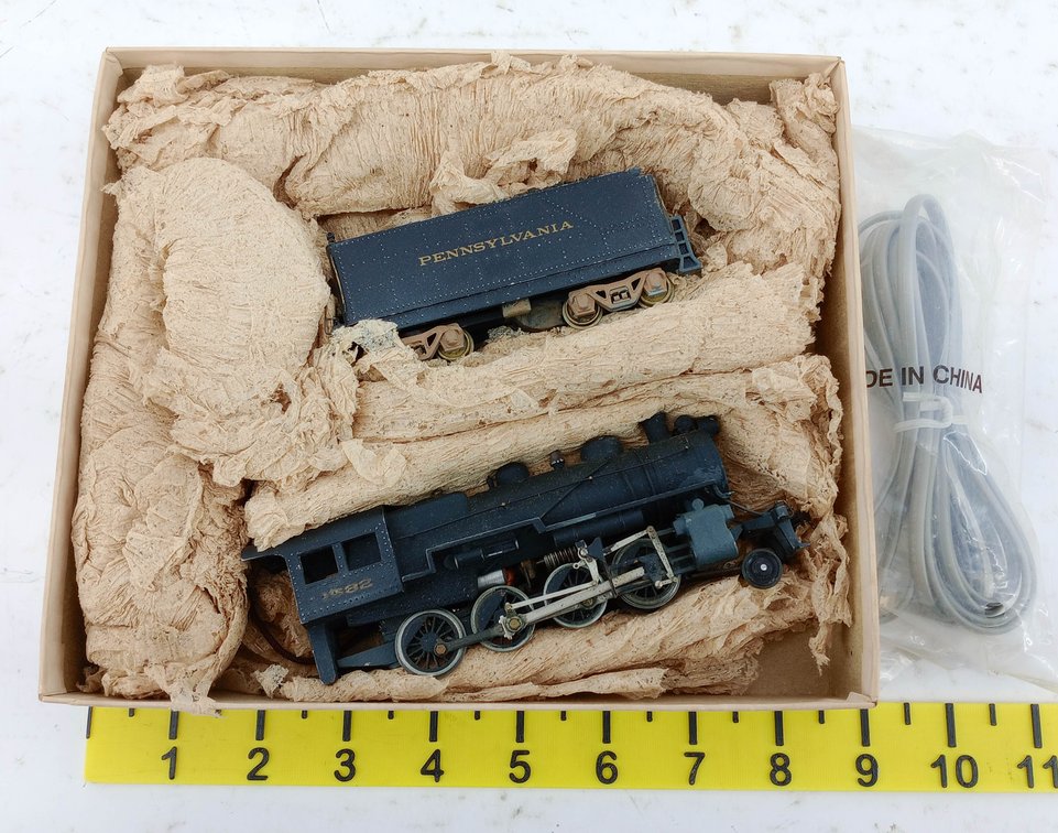 PENN LINE HO GAUGE H-9 PENNSYLVANIA CONSOLIDATION 2-8-0 LOCOMOTIVE & TENDER KIT, OB NNC  INV 263390085