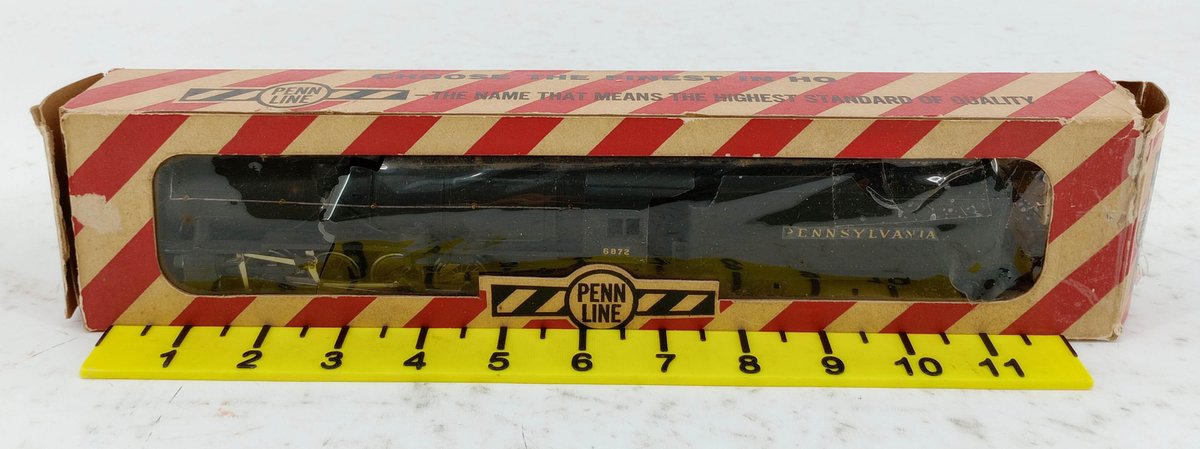 PENN LINE HO GAUGE 6872 PENNSYLVANIA STEAM LOCOMOTIVE & TENDER, OB  INV 263390088