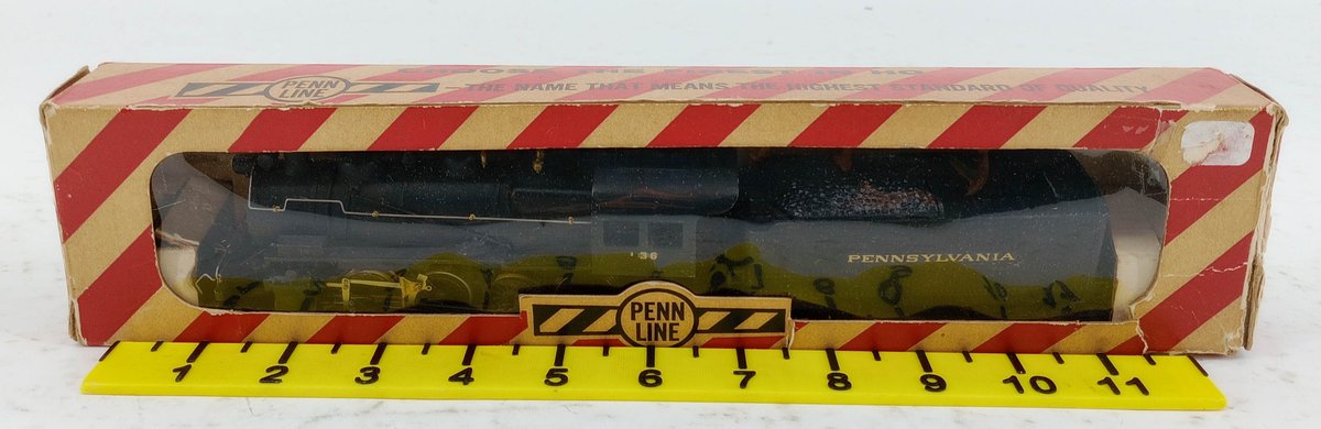 PENN LINE HO PENNSYLVANIA 2-8-0 STEAM LOCOMOTIVE & TENDER #136, OB  INV 263390087