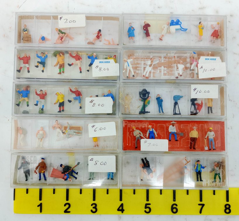 ASSORTED PREISER HO SCALE FIGURES, SOME OBS  INV 263390094