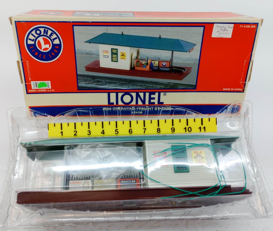 LIONEL 6-14106 #356 OPERATING FREIGHT STATION, OB INV 263390154