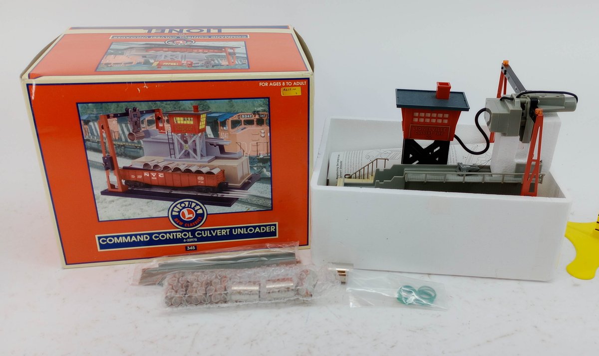 LIONEL 6-22975 COMMAND CONTROL CULVERT UNLOADER, OB INV 263390158