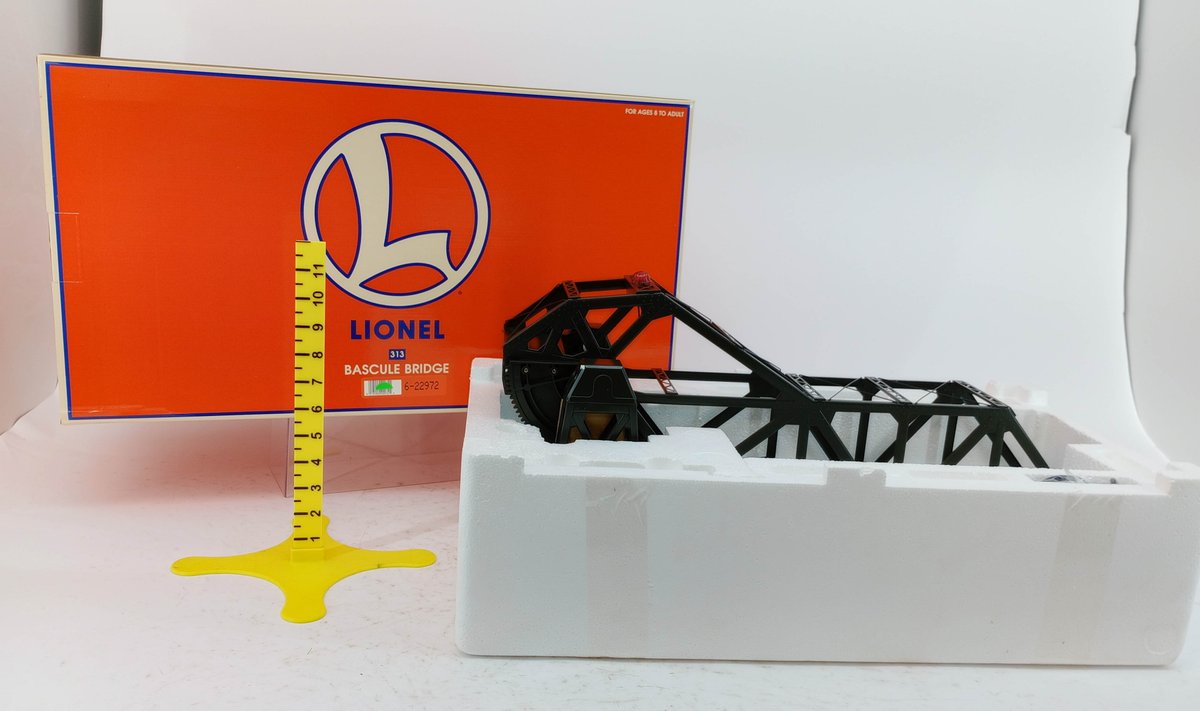 LIONEL 6-22972 313 BASCULE BRIDGE, OB INV 263390160