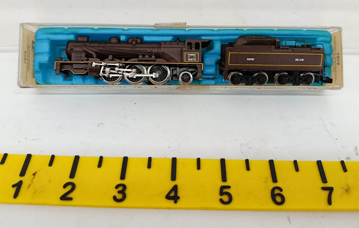 RIVAROSSI 9181 NORD 3.1173 N SCALE STEAM LOCOMOTIVE & TENDER, OB  INV 262250094