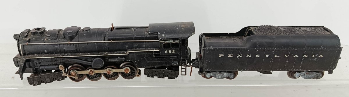 PENNSYLVANIA 682 O GAUGE 4-8-4 STEAM LOCOMOTIVE & TENDER  INV 260901165