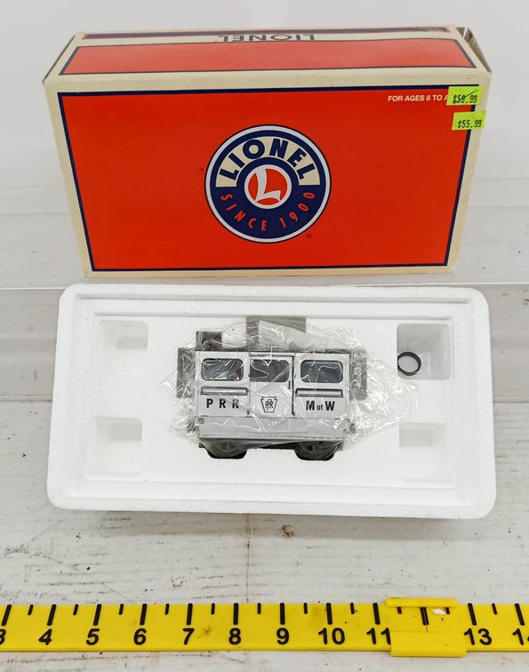 LIONEL O GAUGE 6-18981 PRR PENNSYLVANIA SPEEDER MOW, OB  INV 260901170