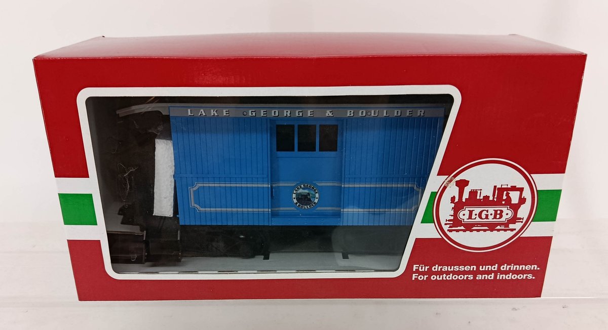 LGB G GAUGE 31052 LAKE GEORGE & BOULDER BAGGAGE CAR, OB  INV 262250127