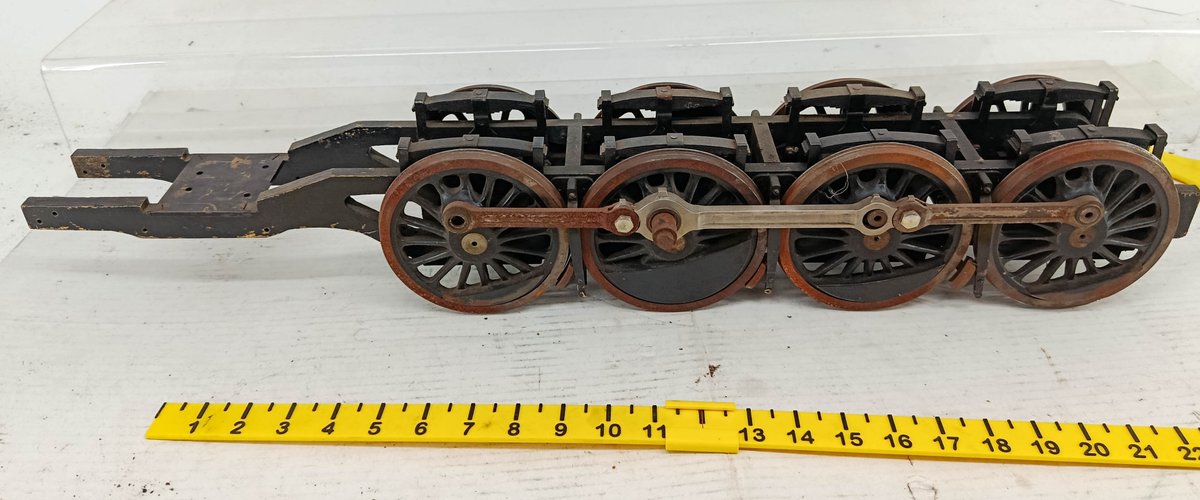 3.5" GA LIVE STEAM INCOMPLETE 8 WHEEL STEAM ENGINE CHASSIS  INV 260901183