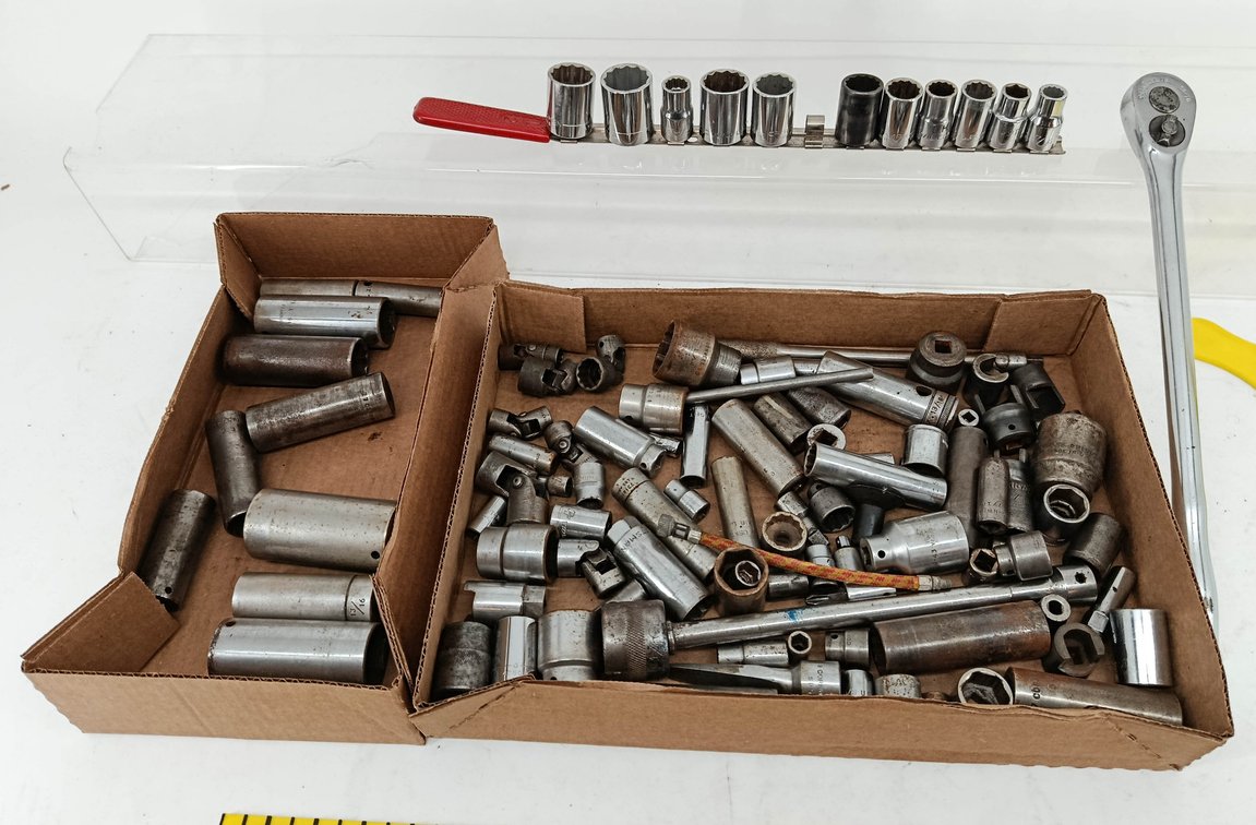 2X TRAY LOT OF ASSORTED SOCKETS INV 262280222