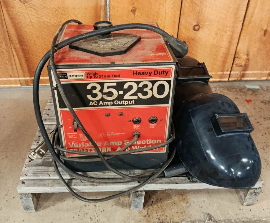 CRAFTSMAN AC 35-230 STICK WELDER W/ 2 WELDING HOODS INV 262280247