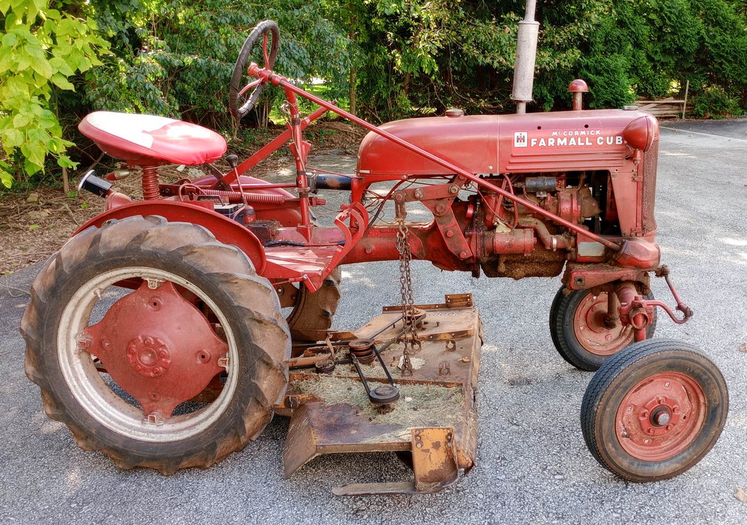 1948 MCCORMICK FARMALL CUB. SERIAL NUMBER 41779 W/ 59" WOODS MOWER ATTACHMENT INV 262280257