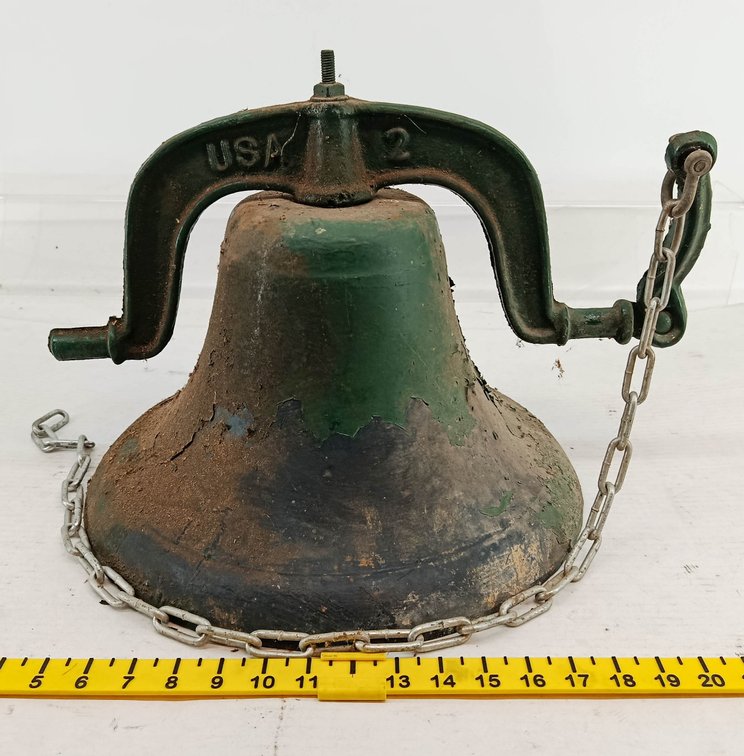 VINTAGE 15" NO 2 CAST IRON BELL INV 262960051