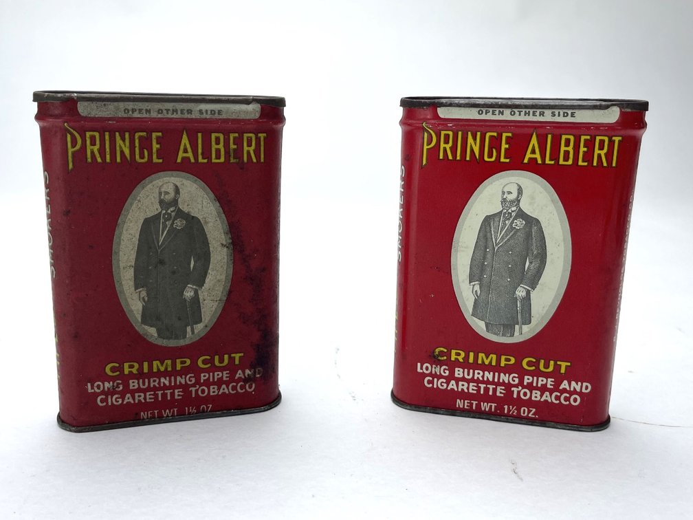 Two Prince Albert Tobacco Tins - 1-1/4 oz.