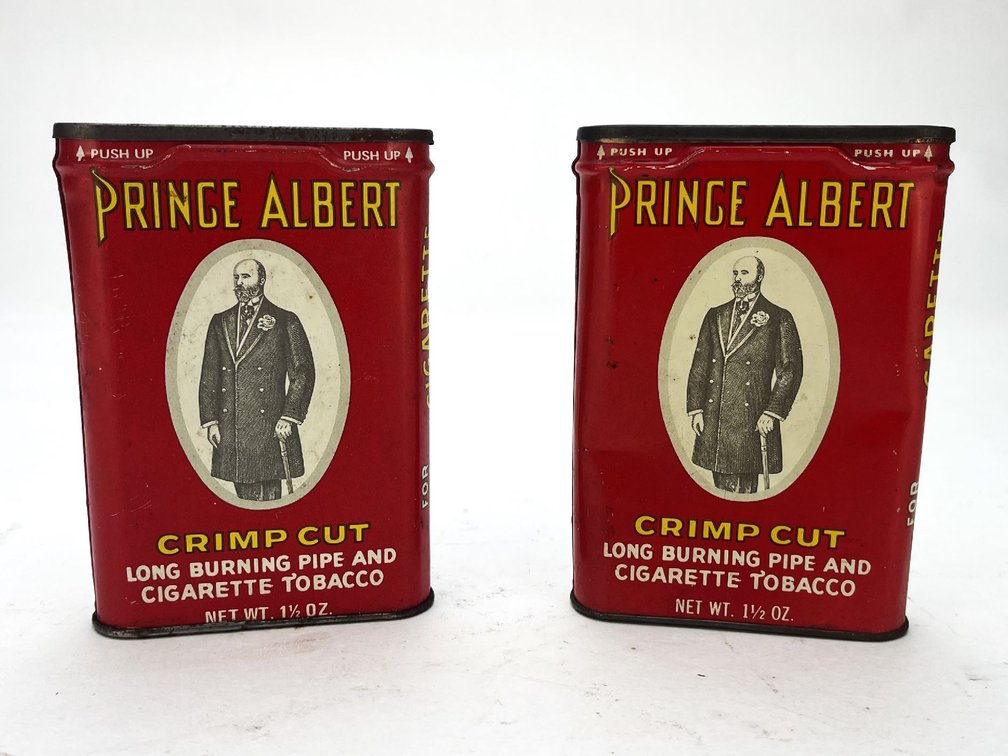 Two Prince Albert Tobacco Tins - 1-1/4 oz.
