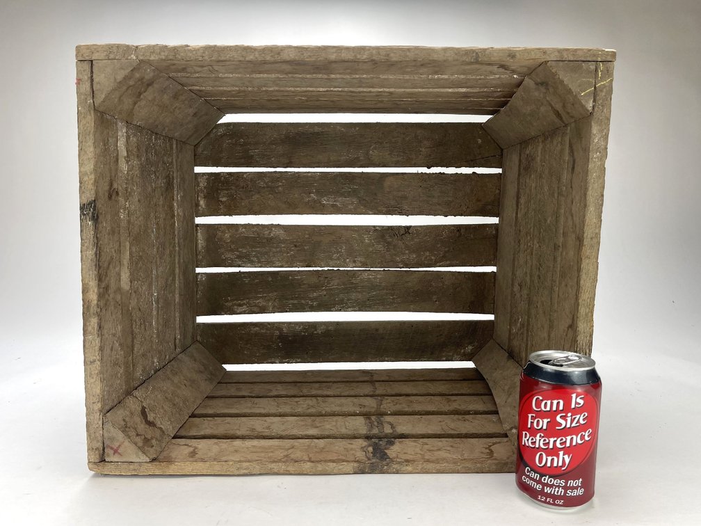 One Bushel Wooden Potato Crate - 18-1/4" x 15" x 12-1/4"