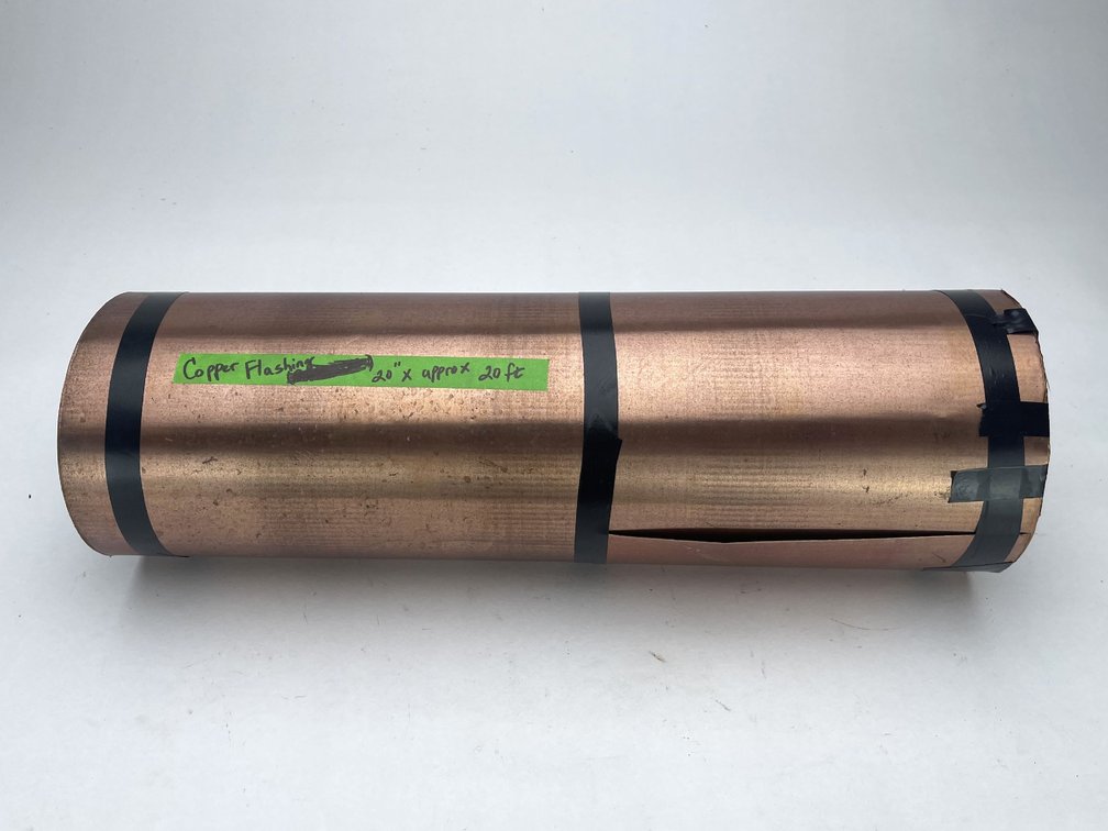 Copper Flashing - 20" Wide - Approx. 20'