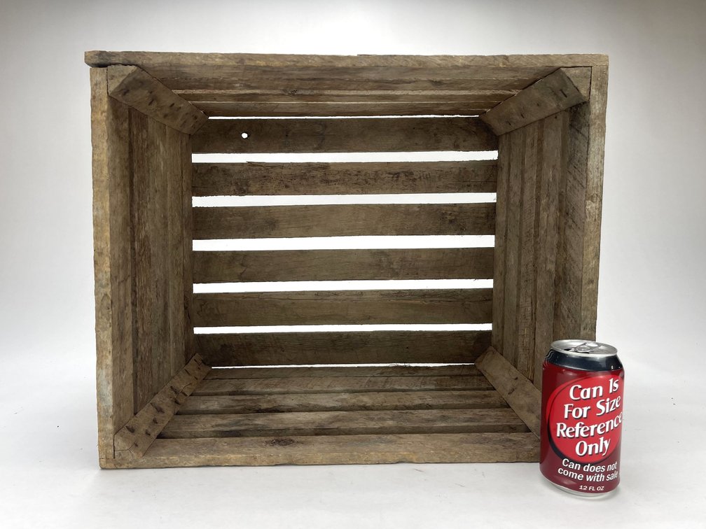 One Bushel Wooden Potato Crate - 18-1/4" x 15" x 12-1/4"