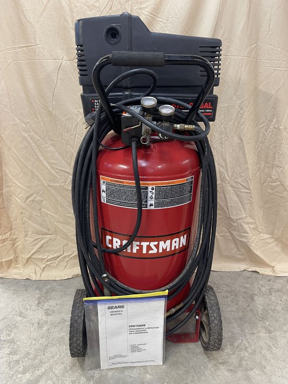CRAFTSMAN Portable Air Compressor - 5HP / 22-Gallon - 50' Hose (919.165220) - WORKS