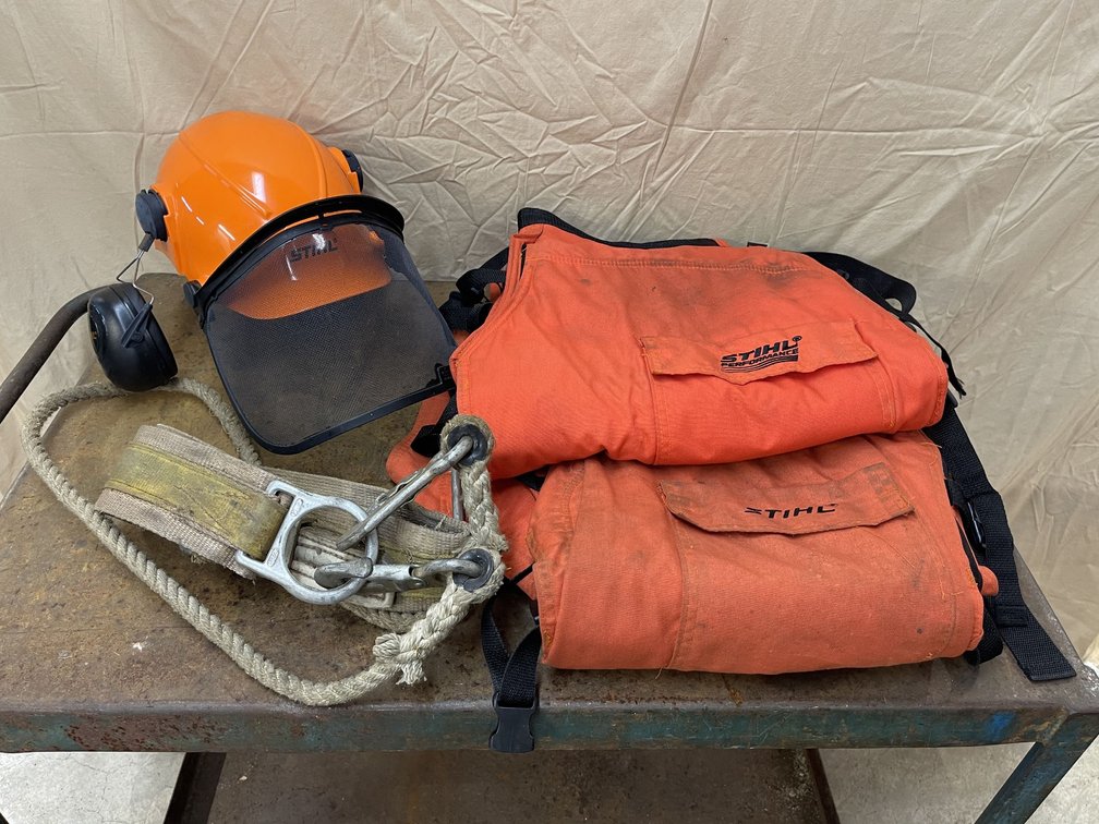 STIHL Safety Chaps and Helmet - Safety Harness