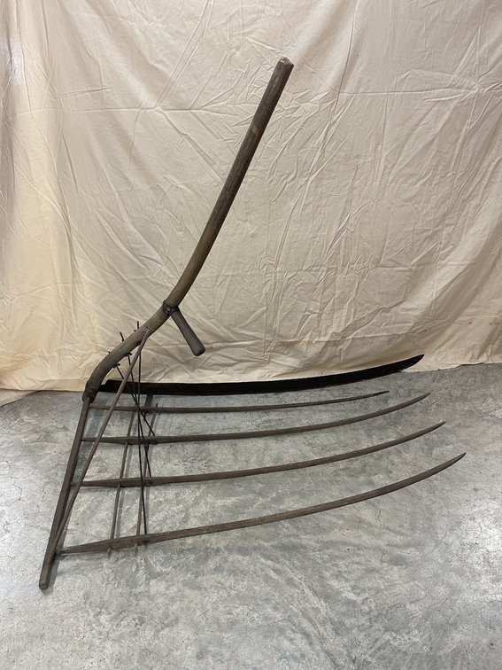 Vintage E.C. BRINSER Grain Cradle - COMPLETE - Richmond, VA