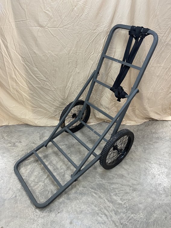 Two-Wheel Metal Deer Cart with Tie-Down Straps