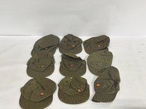 NVA East German Strichtarn Field Caps