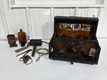 Antique Tool Chest With Hand Tools