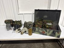 Surplus Gas Masks And Transport Chest