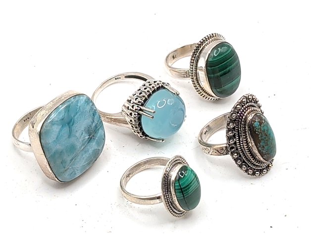 Image for Vintage Sterling Silver Rings