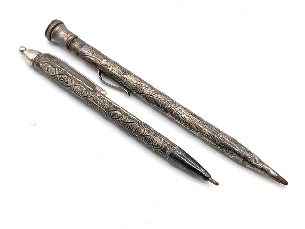 Image for Vintage Sterling Silver Ink Pens