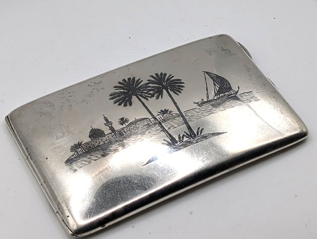 Image for Antique/Vintage Sterling Silver Cigarette Case