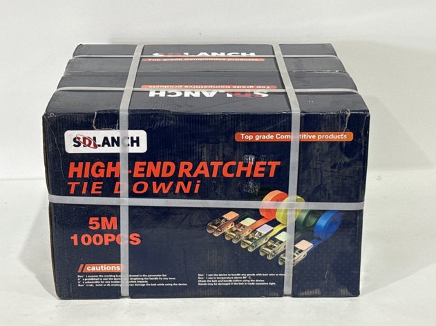 Image for Sdlanch 5M 100 Pcs Ratchet Tie Downs