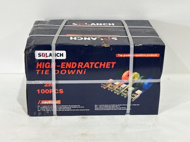 Image for Sdlanch 2M 100 Pcs Ratchet Tie Downs