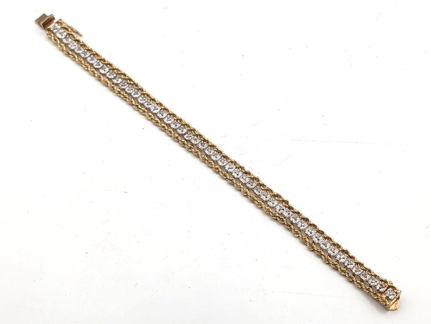 Image for 10K Gold/Diamond Bracelet