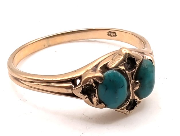 Image for 10K Gold Turquois Ring