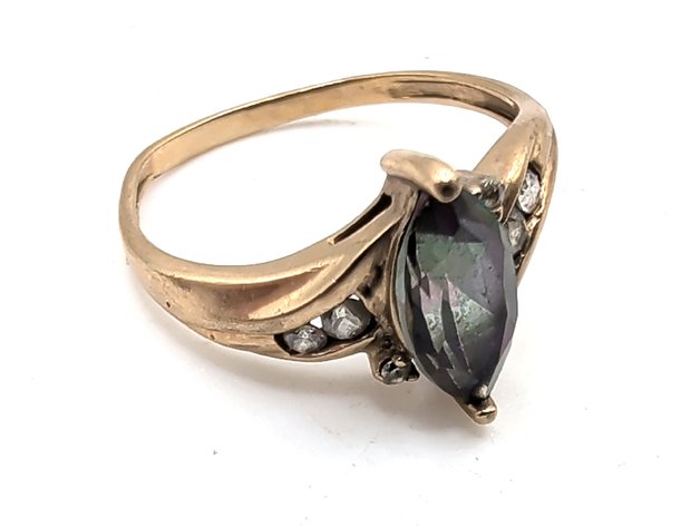 Image for 10K Gold Mystic Topaz Ring