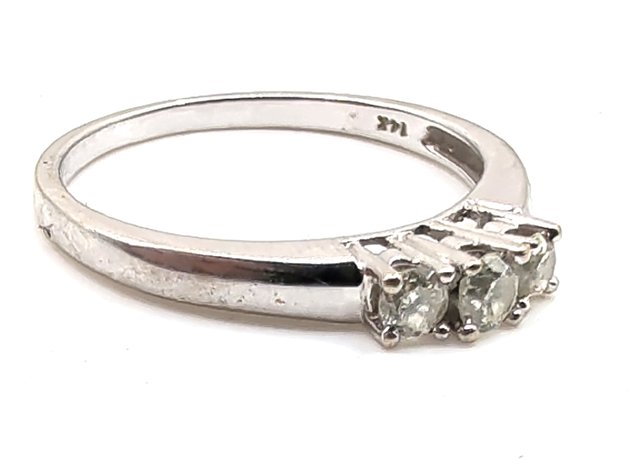 Image for 14K White Gold Diamond Ring