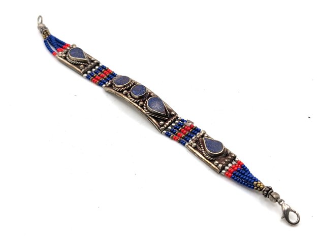 Image for Vintage Tibetan Himalayan Silver Plated Bracelet
