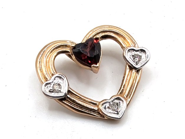 Image for 10K Gold Heart Pendant