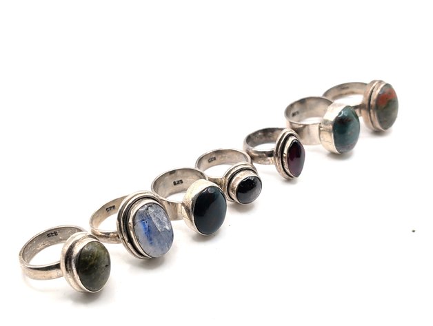 Image for Vintage Sterling Silver Rings