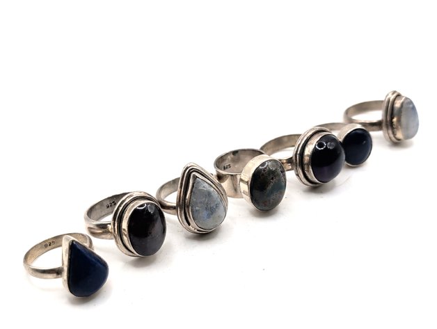 Image for Vintage Sterling Silver Rings