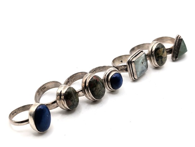 Image for Vintage Sterling Silver Rings